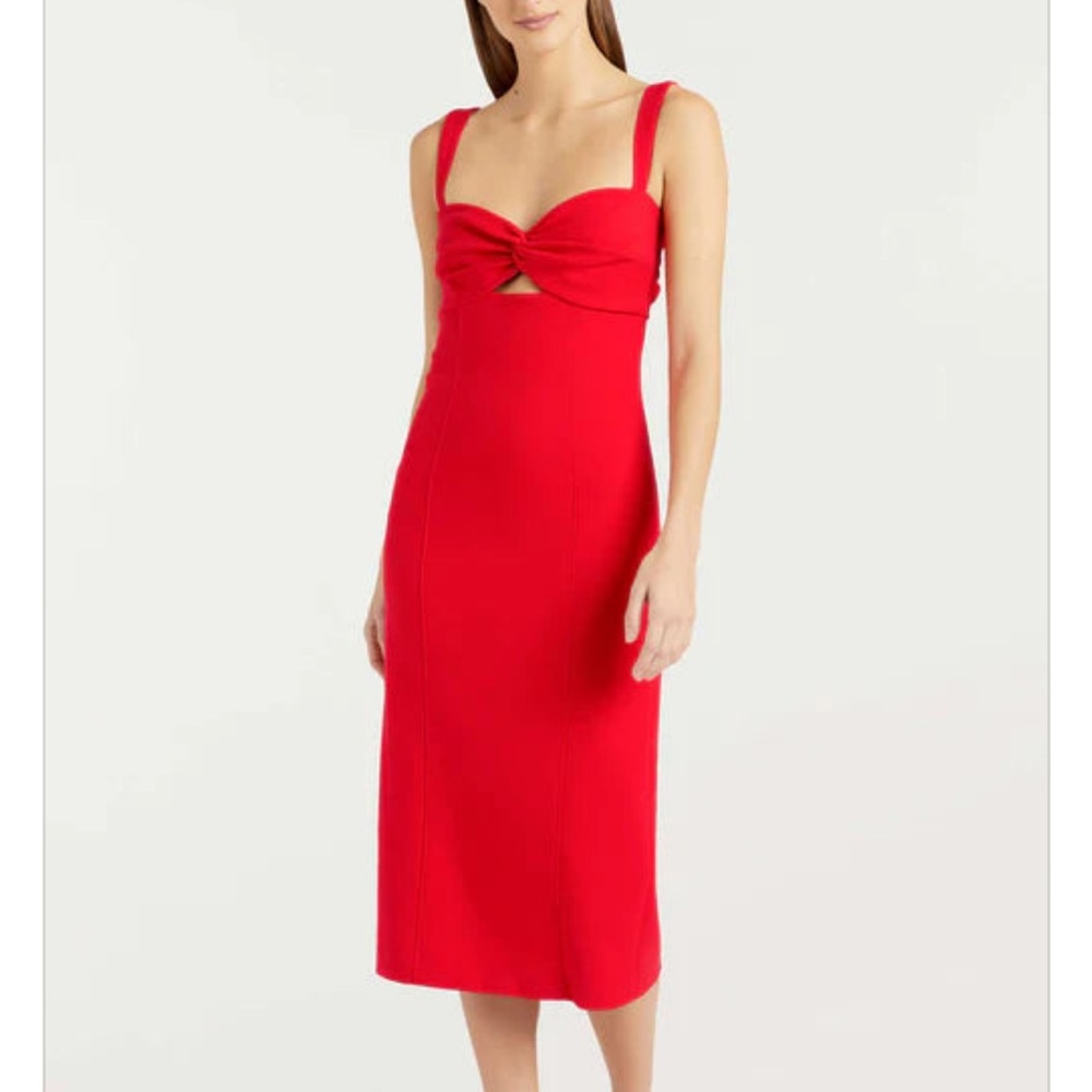 Cinq a Sept NWOT Luana Dress - Bright Crimson